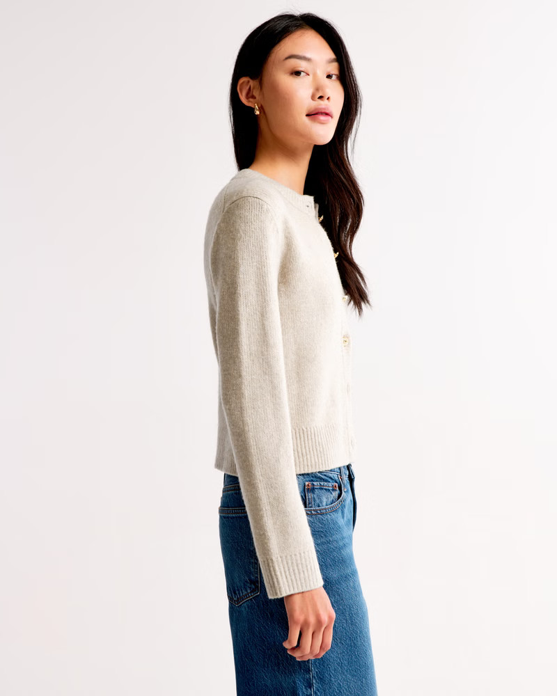 Women's Crew Cardigan | Women's Clearance | Abercrombie.com | Abercrombie & Fitch (US)