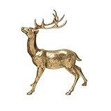 Creative Co-Op Decorative Standing Deer Figurine, Gold, 11"L x 4"W x 14"H | Amazon (US)