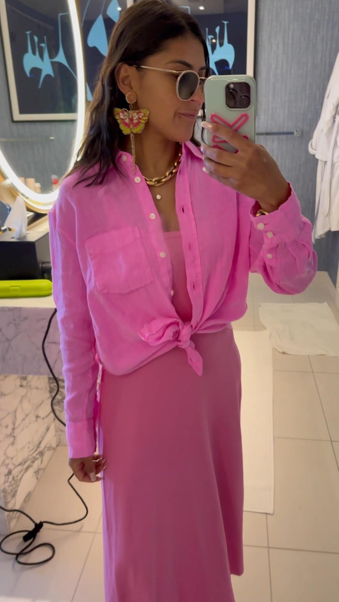 Pinked out today in my favorite lightweight dress and matching linen top.

#LTKStyleTip #LTKSeasonal