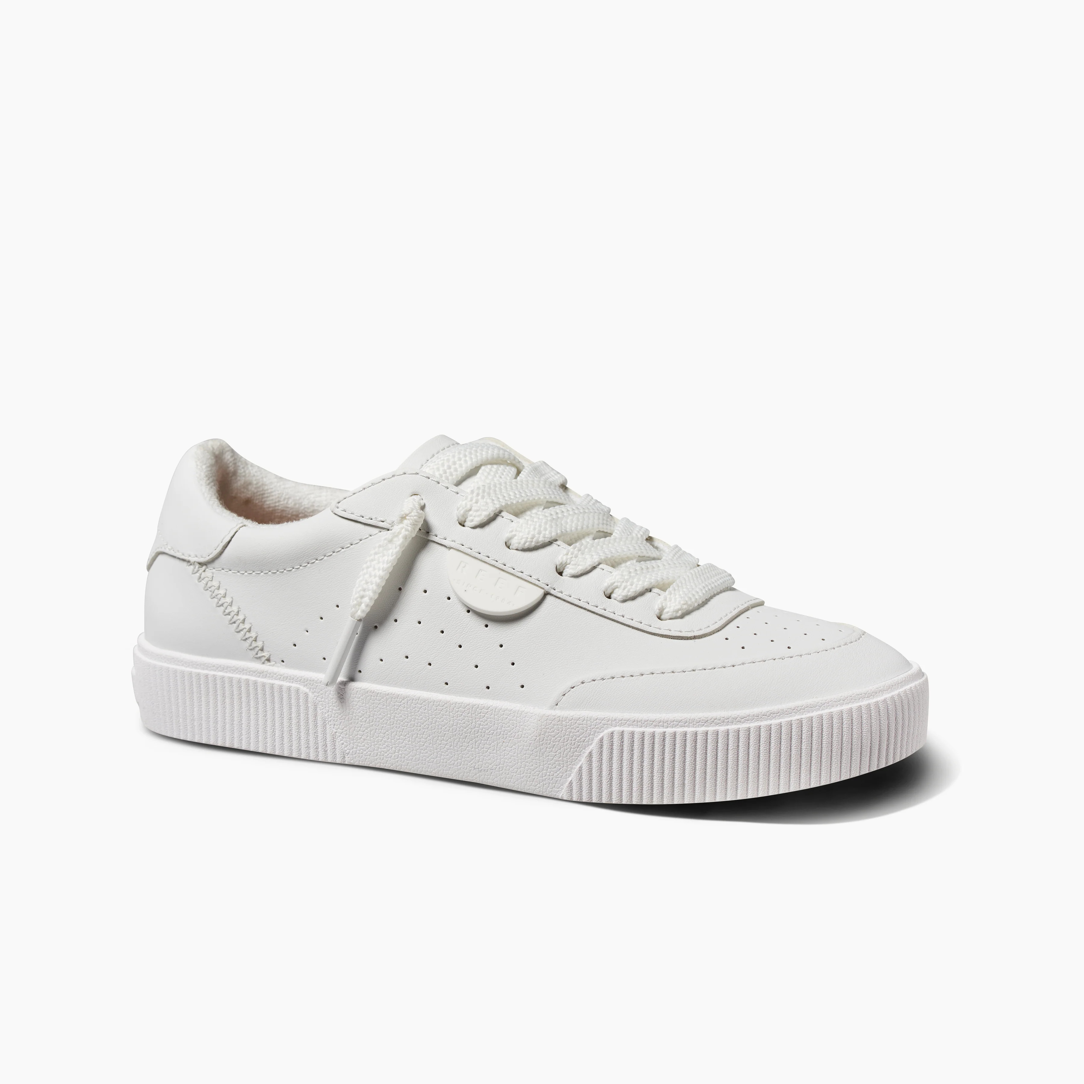 Lay Day Seas: Women's White Leather Sneakers | REEF® | Reef