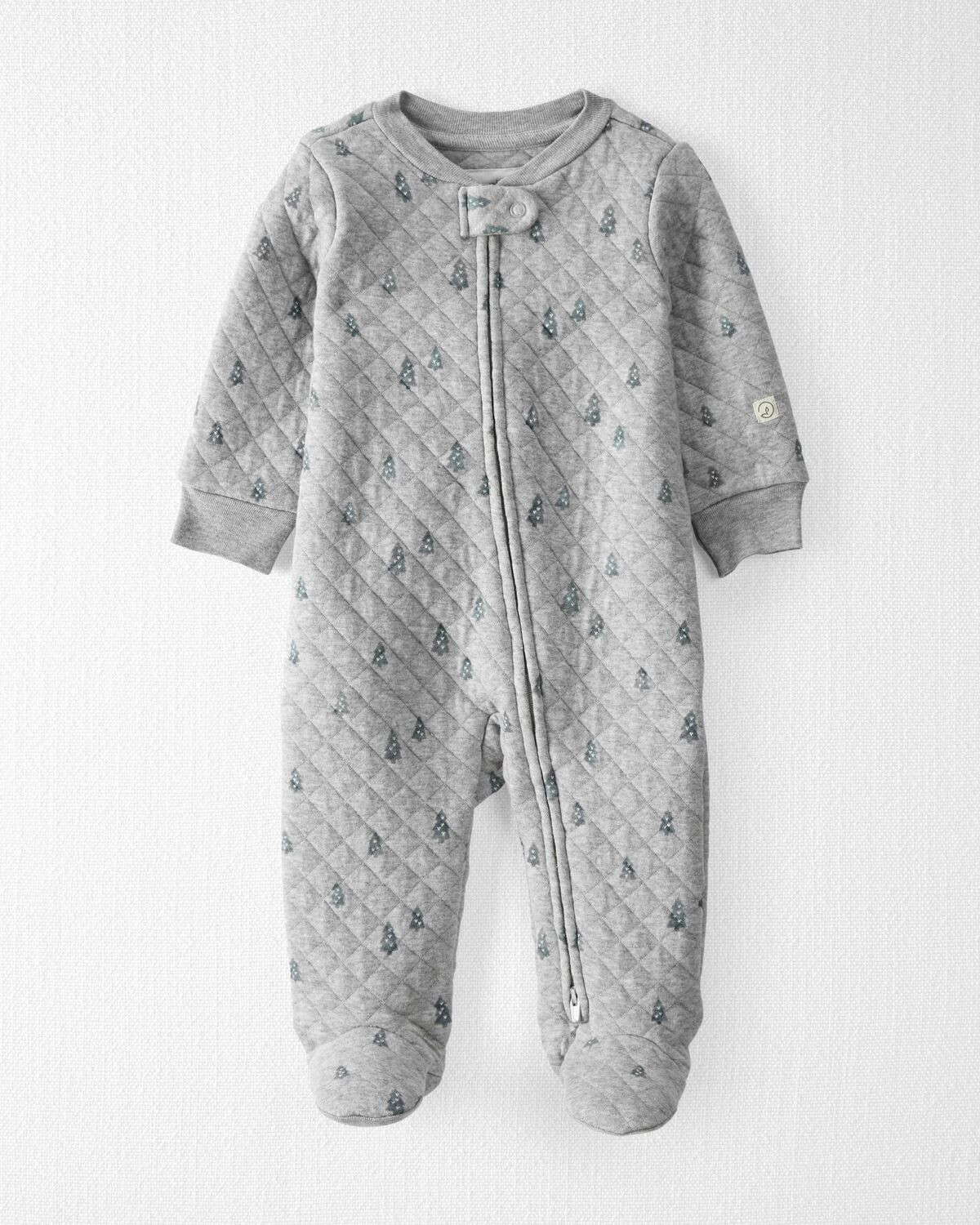 Baby Organic Cotton Quilted Double Knit Sleep & Play Pajamas | Carter's Inc