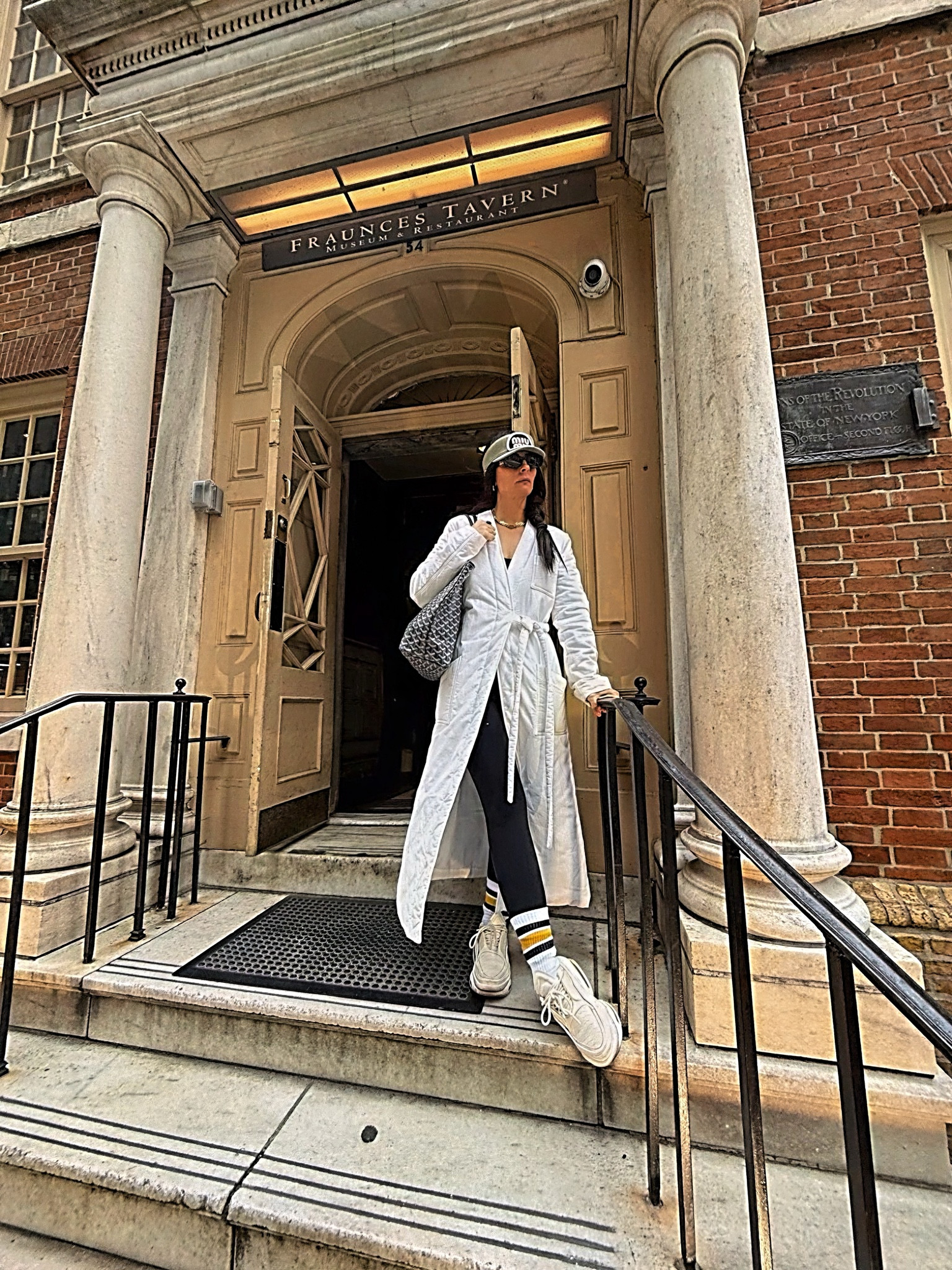 Concrete Jungle ❤️… Wearing @mm6maisonmargiela jacket , @alo jumpsuit ,@miumiu visor, @miumiu sunglssses, @goyardofficial bag, @balmain sneakers, @sportyandrich socks 

#concretejungle #nycliving #livinmybestlife #fashioninfluencer #celebrityfashionstylist #ootd #fashionstylist #shopltk

#LTKSummerEdit #LTKStyleTip #LTKU