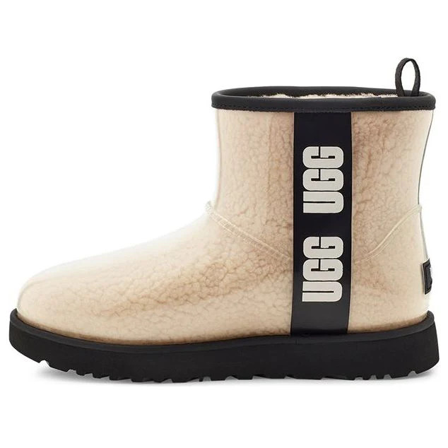 (WMNS) UGG CLASSIC CLEAR MINI Snow boots 'Black' 1113190-NBLC | KICKS CREW