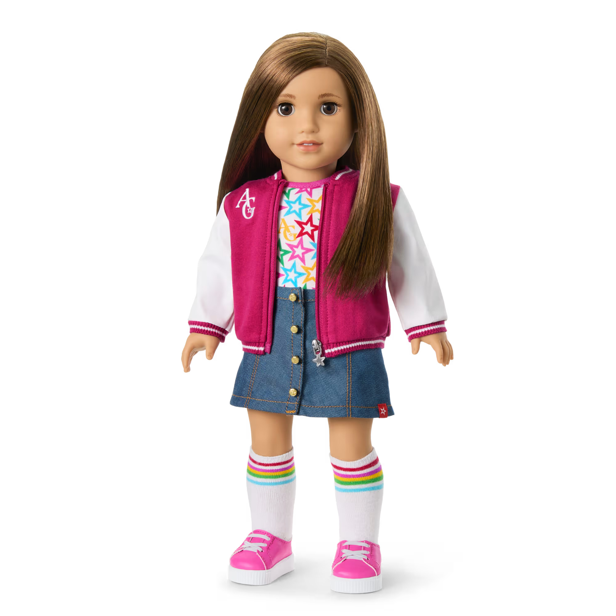 Truly Me™ 18-inch Doll #107, Puppy, Mini Backpack & Accessories AG™ Star Squad Bundle | American Girl