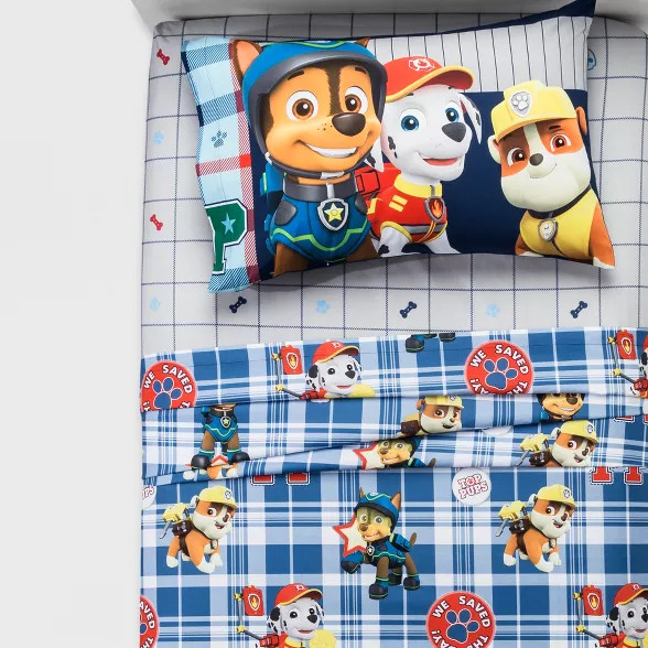 PAW Patrol Twin 3pc Preppy Pups Sheet Set | Target