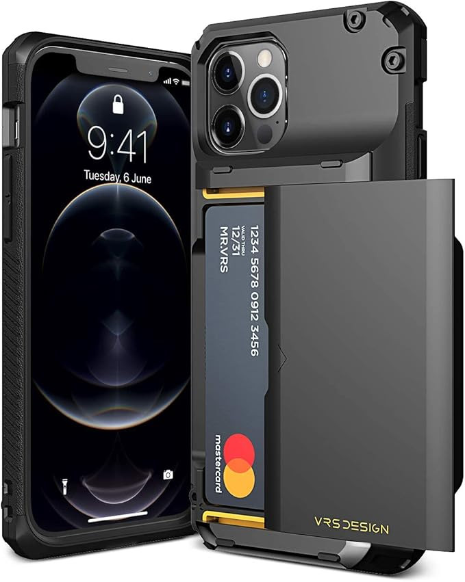 VRS DESIGN Damda Glide Pro Phone Case for iPhone 12/12 Pro, with [4 Cards] Premium Sturdy [Semi A... | Amazon (US)