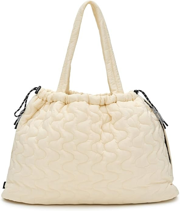 Free People, Women's, Cloud 9 Tote, Ivory, One Size | Amazon (US)