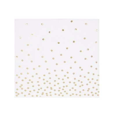 30ct Disposable Lunch Napkins with Foil Gold - Spritz™ | Target