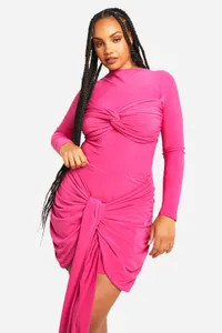 Plus Double Slinky Tie Mini Skirt | boohoo (US & Canada)