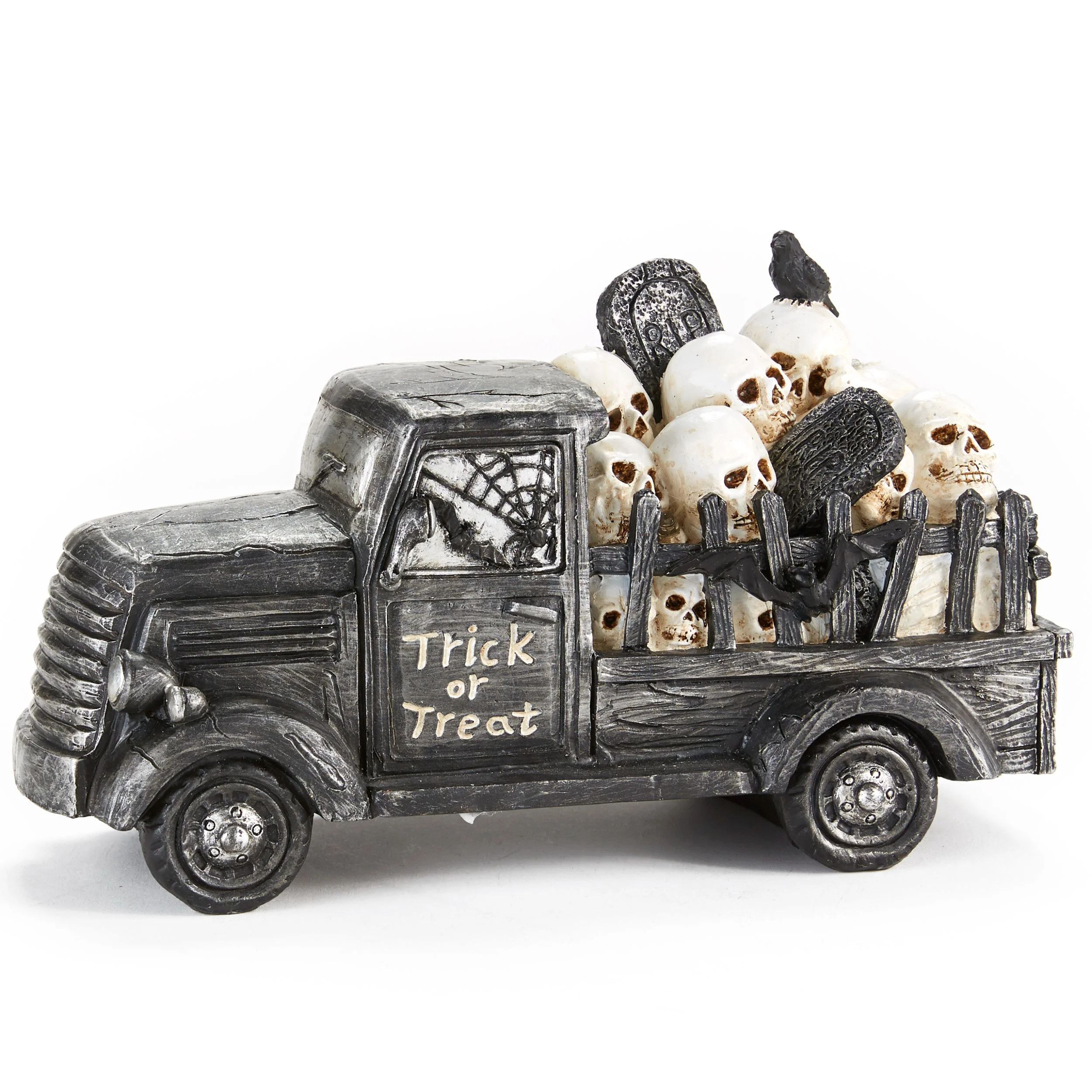 Lighted Halloween Truck - Retro Shelf, Mantle Decoration - Skulls | Walmart (US)