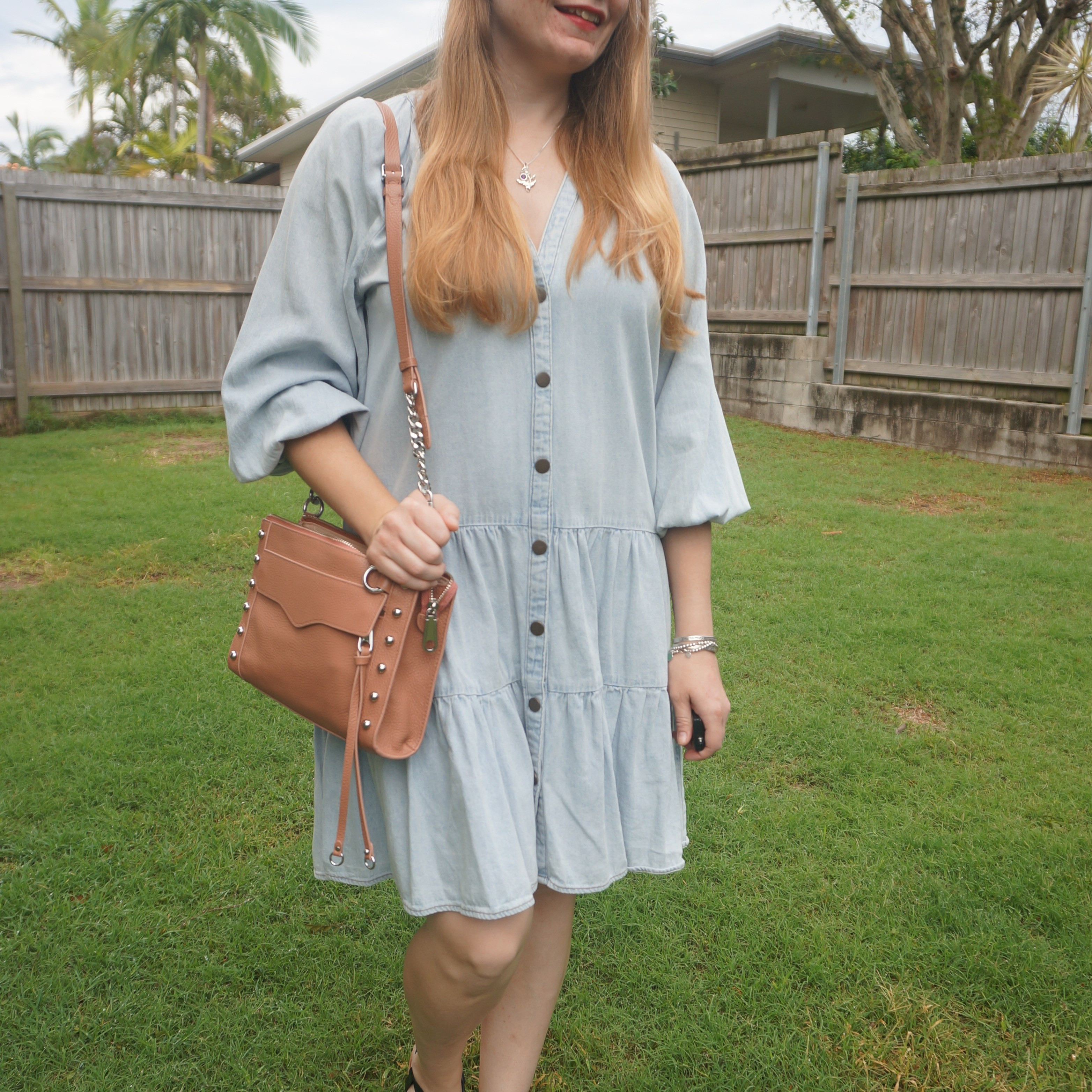 Target tiered denim dress with Rebecca Minkoff studded MAB crossbody bag 💙💕

#LTKbag #LTKdresses #LTKaustralia