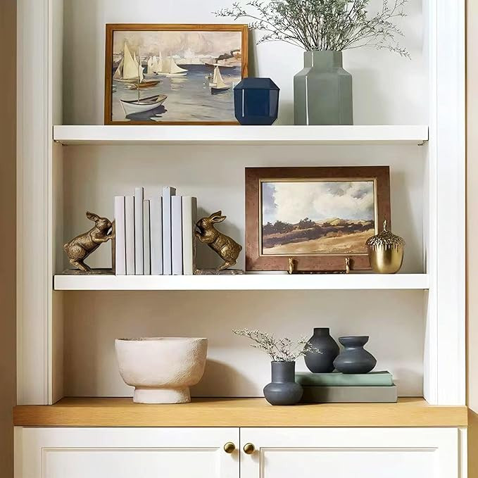 EFFECTIVE L-SHAPED METAL BOOKENDS- Bigger Size with Stable L-Shaped Structure, 6 Inches High with... | Amazon (US)