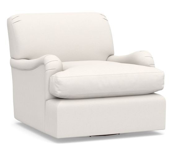 Carlisle Tightback Swivel Chair | Pottery Barn (US)