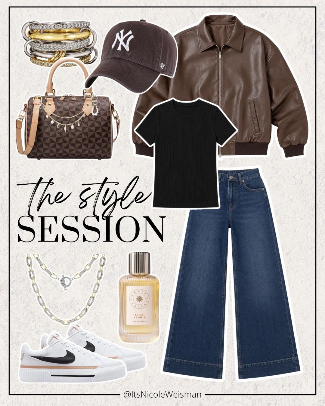 Can you believe this entire outfit is from Amazon?! These wide leg jeans are insane quality and fit me like a glove. And this faux leather jacket is something you can style a ton of different ways! 

Jacket: XL
Tee: Large
Jeans: 12 Long

millennial fashion, mom style, winter fashion, Amazon fashion, midsize style, midsize mom style, updating my wardrobe, trendy style, family photos outfit

#midsizefashion #midsizestyle #amazonfinds #amazonfashion #amazonmusthaves #stylereels #fashionreels #winterfashion

#LTKgrwm #LTKootd #LTKMidsize #LTKMidsize #LTKootd #LTKgrwm #LTKootd #LTKgrwm #LTKMidsize