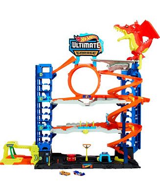 City Ultimate Garage Playset with 2 Die-Cast Cars, Toy Storage For 50 Plus Cars | Macy's