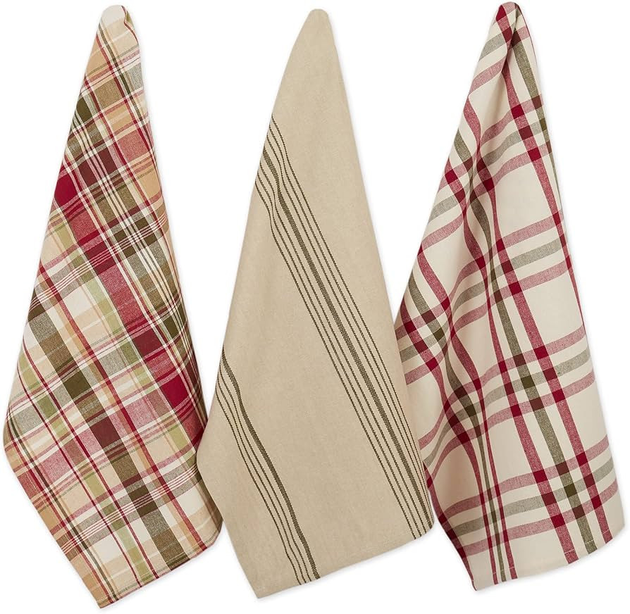 DII Autumn Basics Collection Decorative Thanksgiving & Fall Kitchen, Dish Towel Set, 18x28, Give ... | Amazon (US)