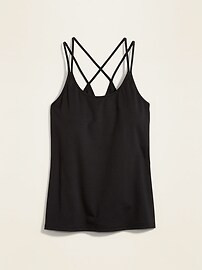 Strappy PowerSoft Shelf-Bra Tank Top for Women | Old Navy (US)