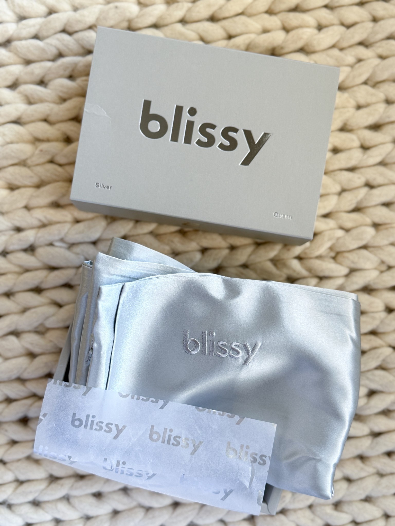 My mother-in-law truly spoils me every Christmas & this Blissy pillow is such a luxe gift. I’ve been sleeping on it for a bit now & get the hype. The silk is incredibly soft, helps with hair frizz, skin creases, & just feels so cooling + comfortable at night. It instantly makes your bed feel elevated & is one of those upgrades you don’t realize you need until you have it. If you’re thinking ahead to gifting or treating yourself, this one is absolutely worth it.

blissy pillow-silk pillowcase-silk pillow-luxury bedding-beauty sleep-hair care pillow-skin friendly bedding-christmas gift idea-self care essentials-bedroom upgrade-sleep essentials-anti frizz pillow-anti wrinkle pillow-silk bedding-satin pillow-aloe infused silk-cooling pillow-luxury sleep-gift for her-mother in law gift-holiday gift idea-high end bedding-beauty sleep routine-hair friendly pillow-skin care sleep-silk sleep accessories-bedroom luxury-home essentials

#LTKActive #LTKGiftGuide #LTKHome