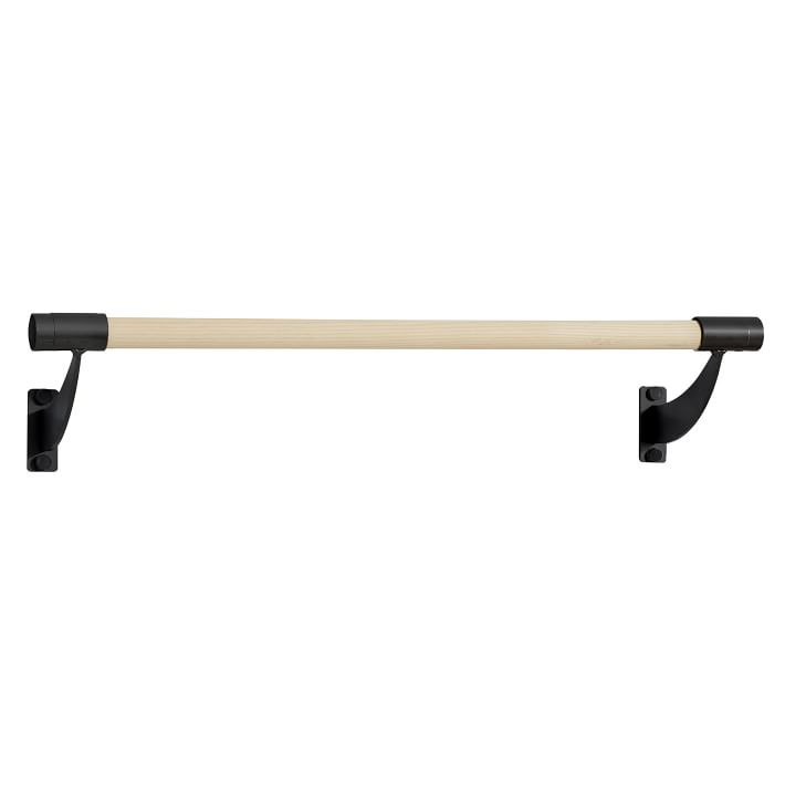 Wall Mounted Ballet Barre, 36", Natural/Black | Pottery Barn Teen