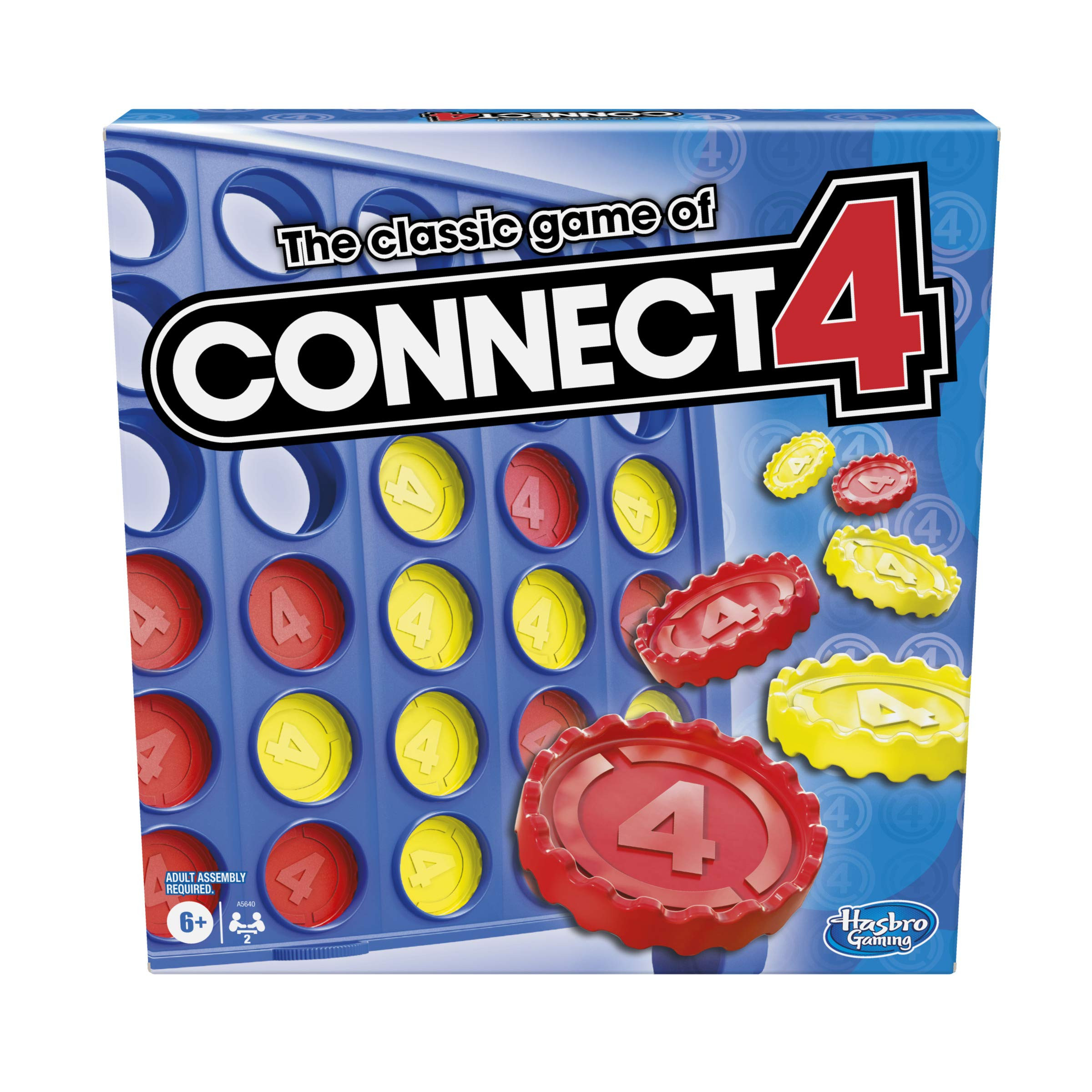 Hasbro Gaming Connect 4 Classic Grid,4 in a Row Game,Strategy Board Games for Kids,2 Player .for ... | Amazon (US)