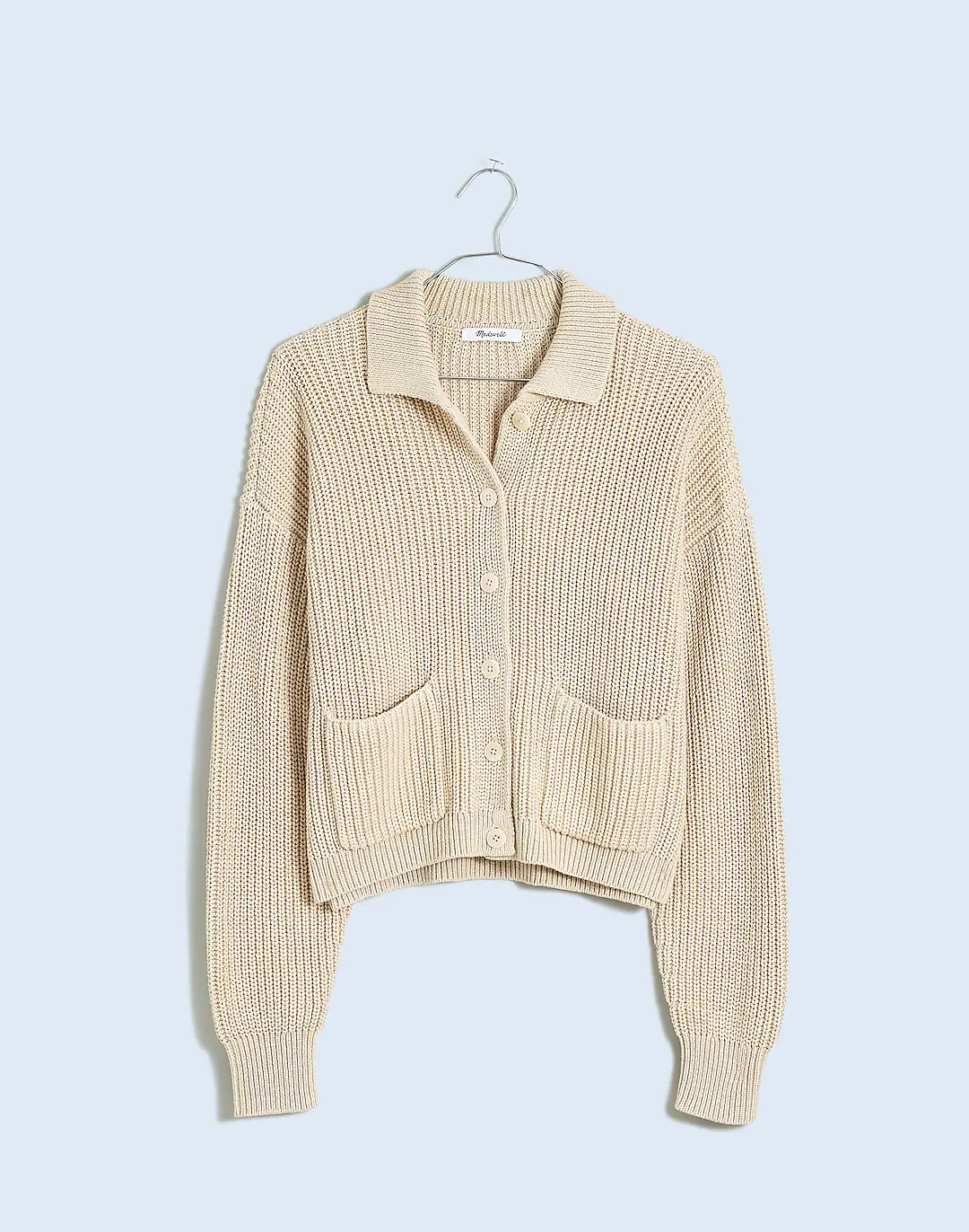 Ribbed Polo Cardigan Sweater | Madewell