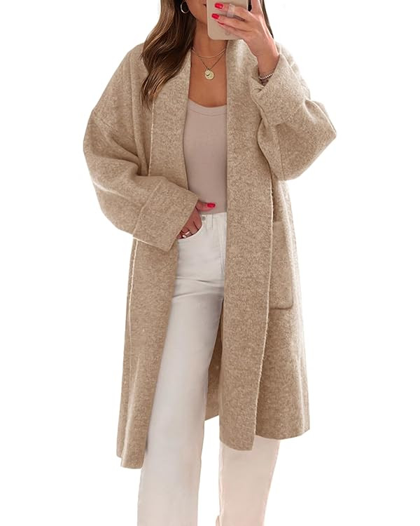 Saodimallsu Womens Long Cardigans Oversized Chunky Knit Coatigan Fall Trendy Open Front Sweater J... | Amazon (US)