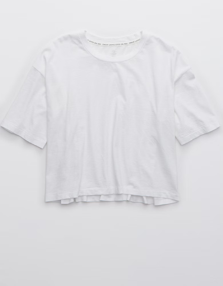 OFFLINE Boyfriend Cropped Oversized T-Shirt | American Eagle Outfitters (US & CA)