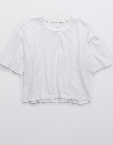 OFFLINE Boyfriend Cropped Oversized T-Shirt | American Eagle Outfitters (US & CA)