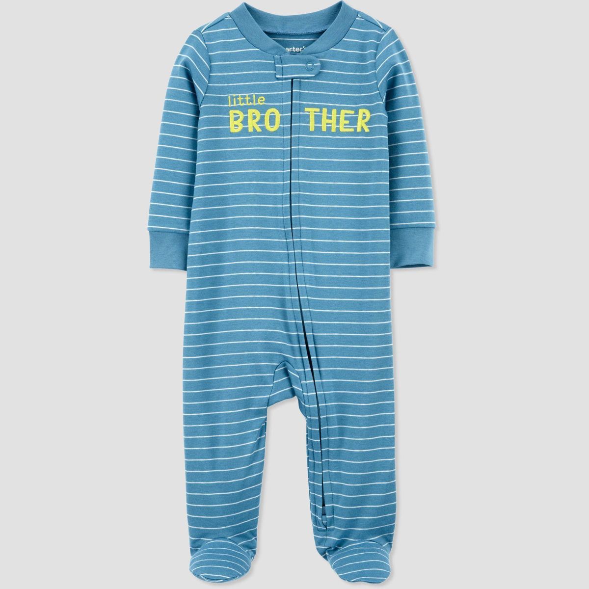 Carter's Just One You® Baby Boys' Little Brother Footed Pajama - Blue | Target