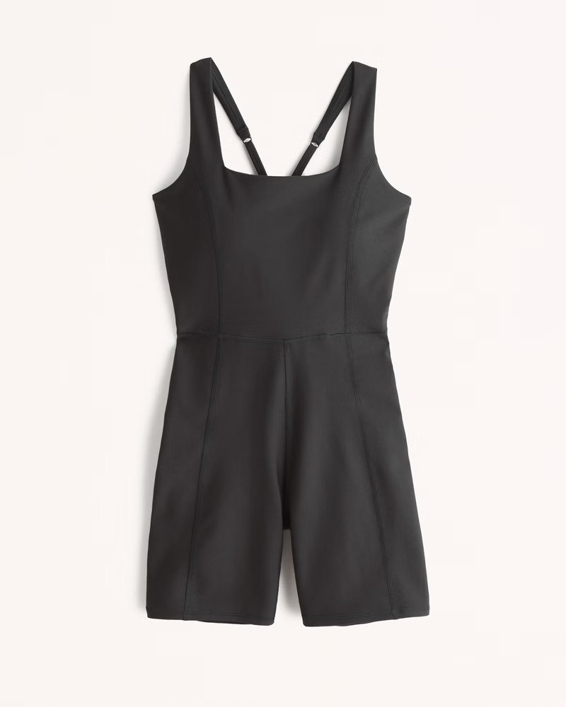 YPB sculptLUX Squareneck Active Onesie | Abercrombie & Fitch (US)
