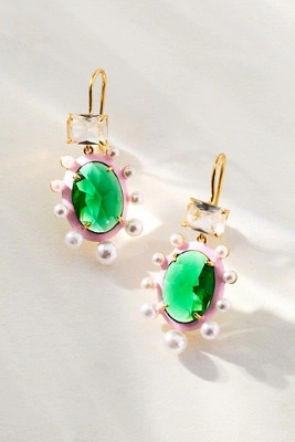 Colorful Stone and Pearl Earrings | Anthropologie (US)