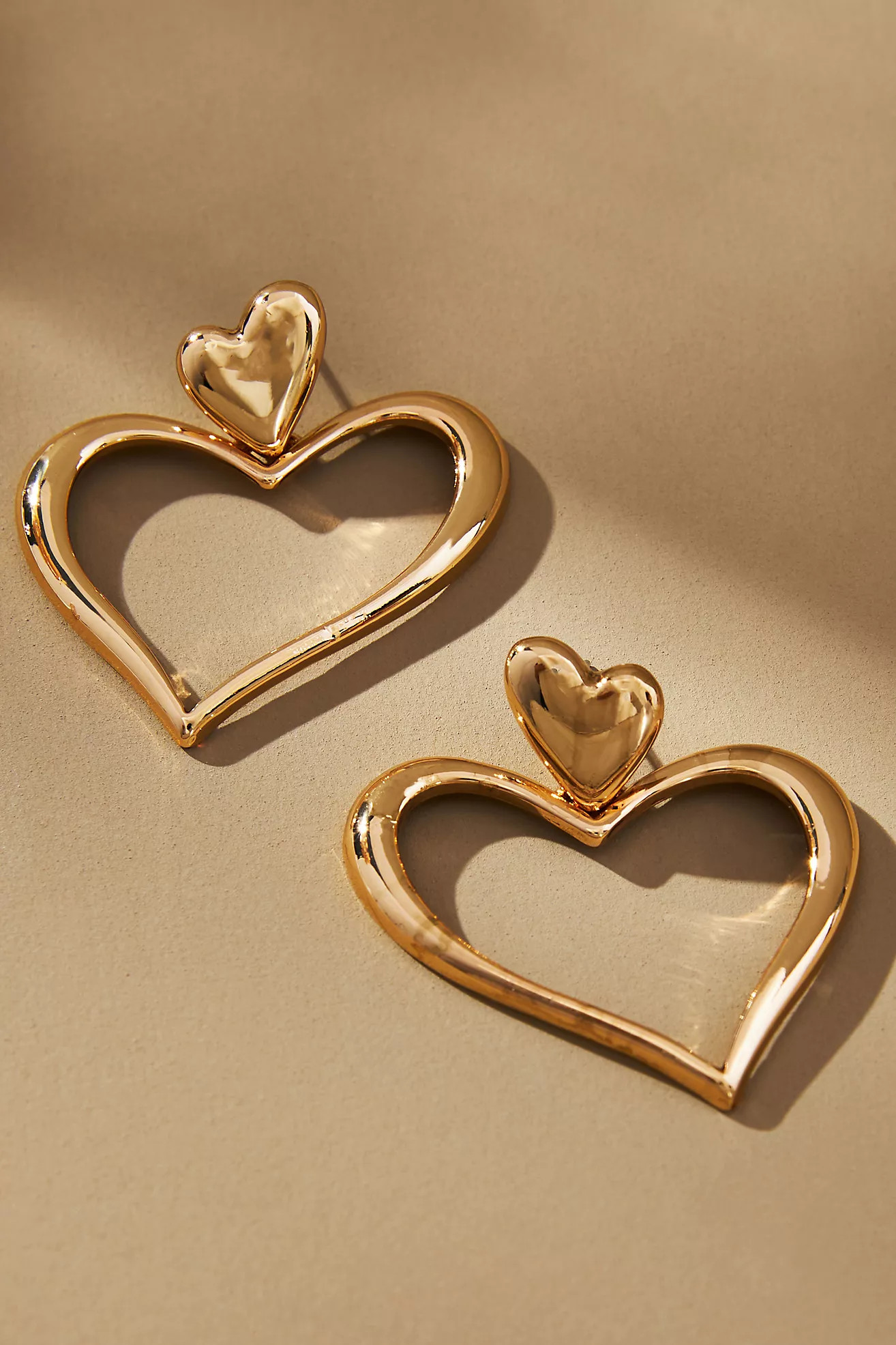 Open Heart Drop Earrings | Anthropologie (UK)
