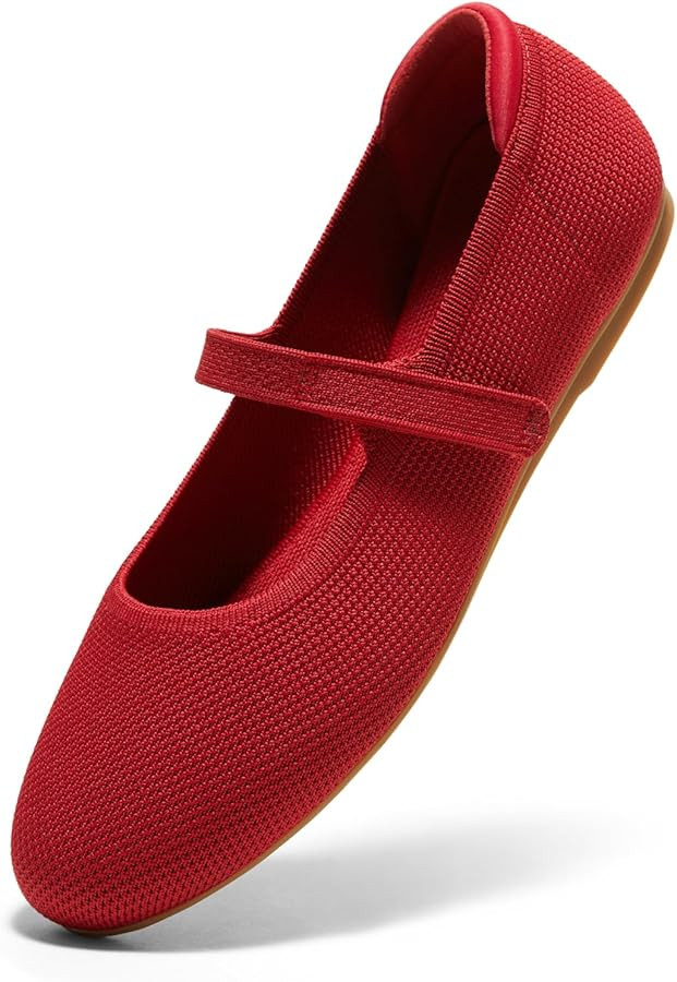 Arromic Ballet Flats for Women Round Toe Mary Jane Shoes Comfortable Dressy Women Flats Adjustabl... | Amazon (US)