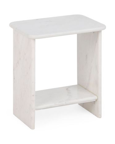 Marble Side Table With Shelf | Furniture & Lighting | Marshalls | Marshalls