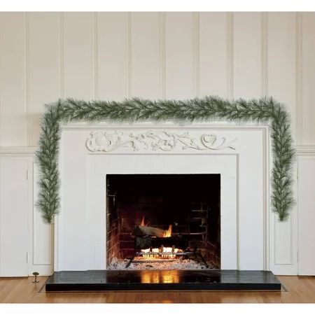 Holiday Time Unlit 12' Rochester Pine Artificial Christmas Garland | Walmart (US)