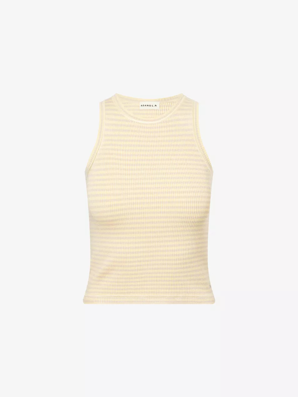 Stripe-Print Ribbed-Knit Top | Selfridges