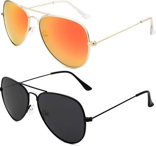 Livhò Sunglasses for Men Women Aviator Polarized Metal Mirror UV 400 Lens Protection | Amazon (US)