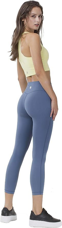 EASYDWELL Lycra Fabric High Waist Yoga Pants Tummy Control Activewear Women Leggings | Amazon (US)