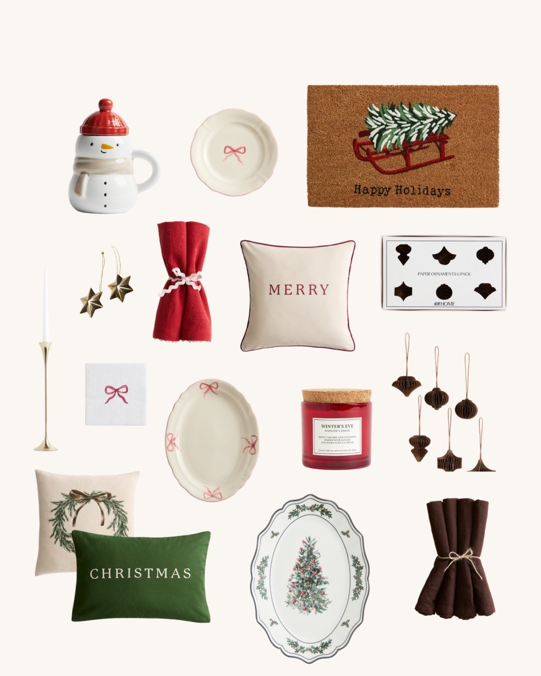 H&M 15% off today only ✨🤶🏼🎁 

Christmas, Christmas decor, cushions, candles, tree decorations, cup, plates, homeware, tableware 

#LTKhome #LTKwinter #LTKuk