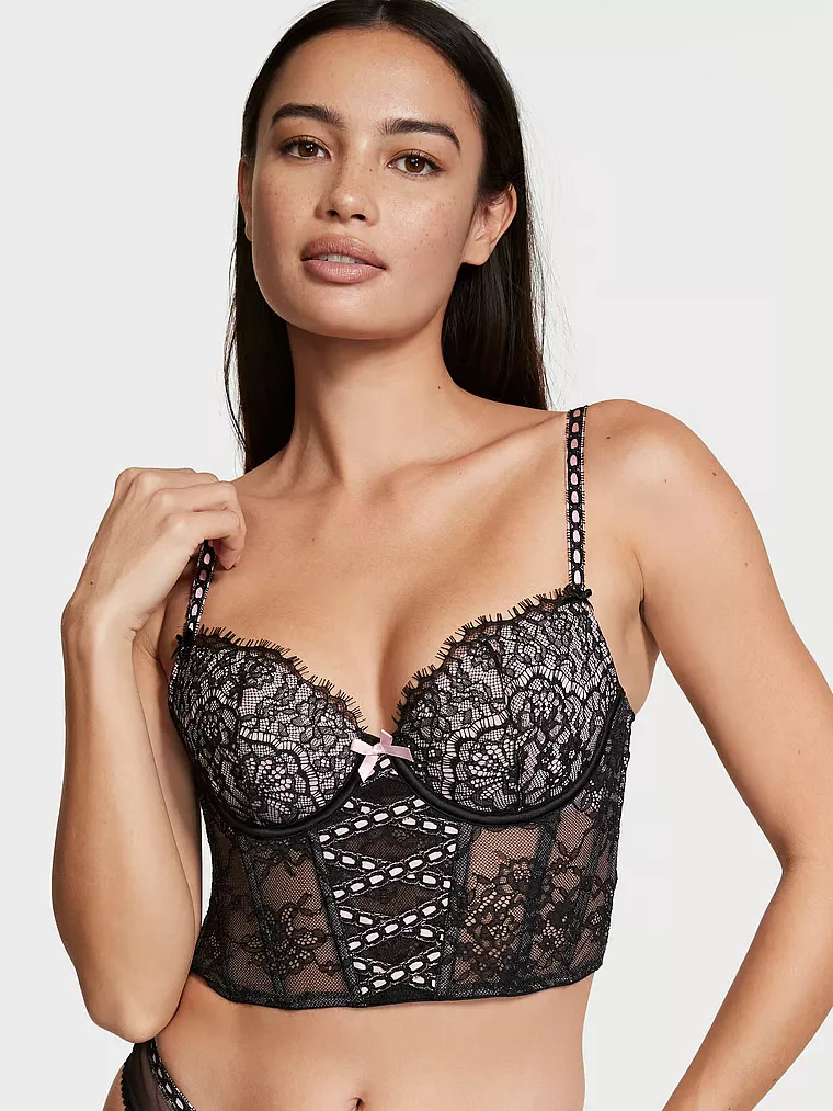 Unlined Lace-Up Corset Top curated on LTK