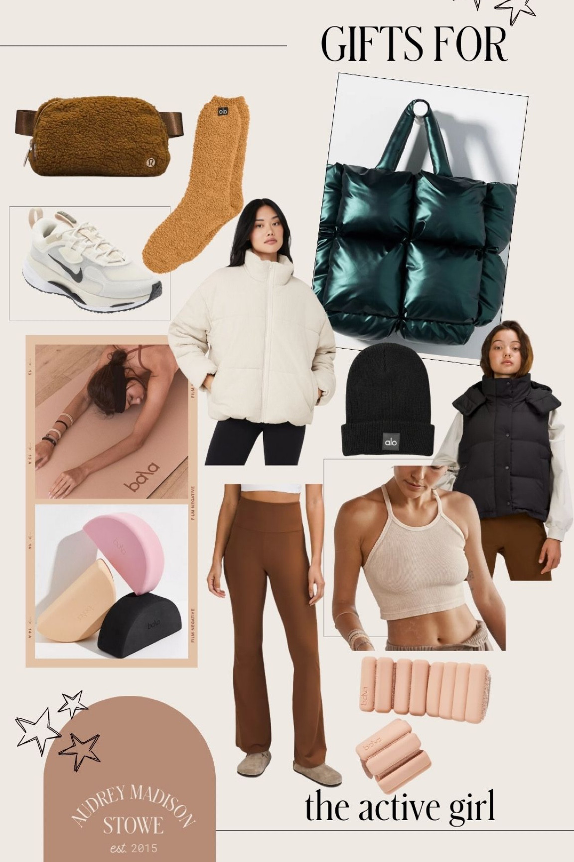Gifts for the active girl! Bala bangles, puffer coat, lululemon finds, nikes, alo accessories and more 

#LTKHoliday #LTKGiftGuide