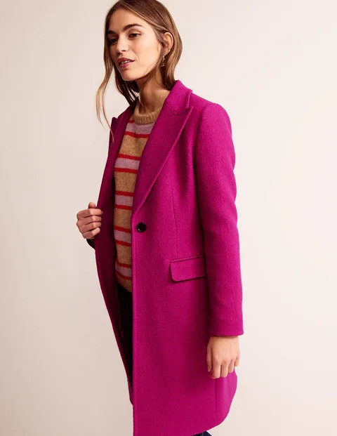 Manteau Canterbury texturé - Magenta | Boden FR | Boden (FR)