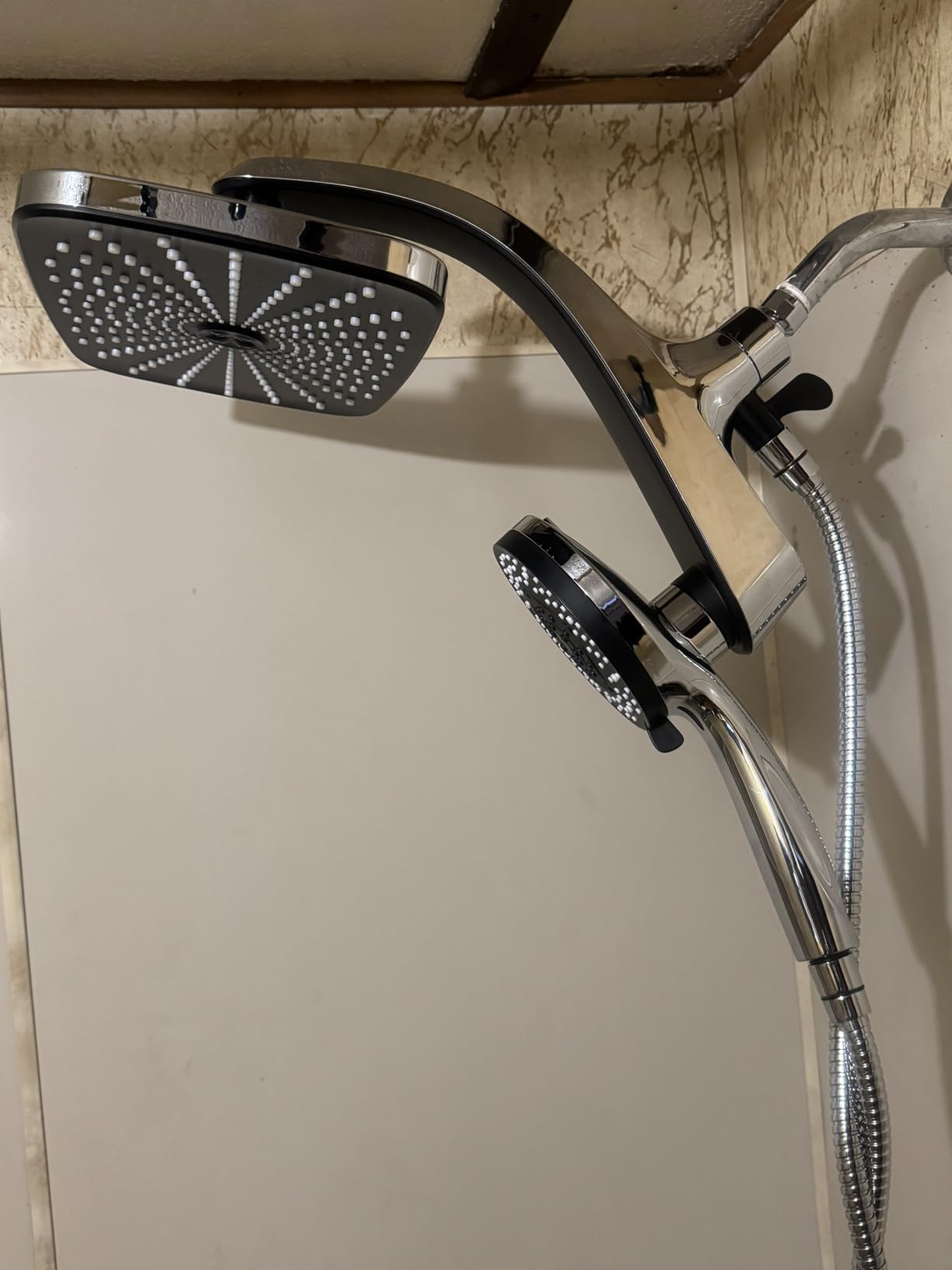 High Pressure Rain Shower Head: Upgrade Shower Heads with Handheld Spray Combo with Fixed Showerh... | Amazon (US)