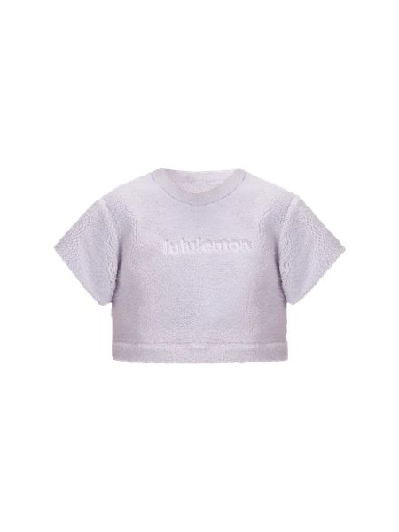 Textured Fleece Embroidered Logo T-Shirt | Women's Short Sleeve Shirts & Tee's | lululemon | Lululemon (US)