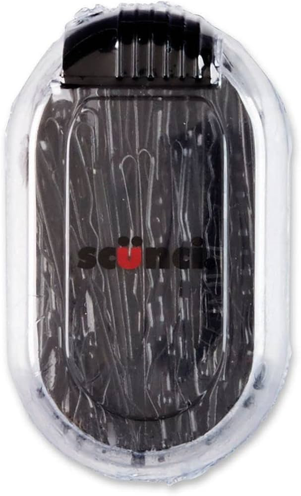 Scunci Hair Bobby Pins with Case, Black, 80-Pieces | Amazon (US)