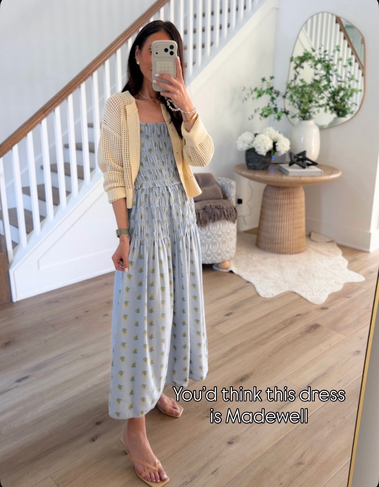 TRENDING this dress looks so high end and is perfect for Easter or Mother’s Day. The fit is flattering and easy with the prettiest soft print, and I love it paired with a lightweight cardigan for spring layering.

spring dress, easter outfit, mothers day dress, floral midi dress, spring outfit ideas, feminine style, lightweight dress, layered spring outfit, casual chic look, warm weather outfit, annabrstyle

#LTKOver40 #LTKootd #LTKSeasonal