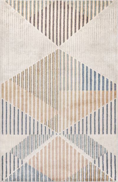 Multi Karlie Diamond Collage 5' x 8' Area Rug | Rugs USA