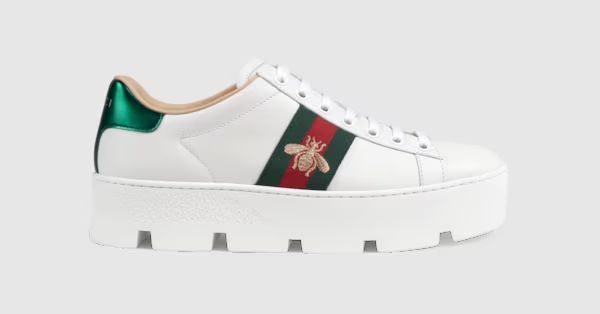 Gucci Women's Ace embroidered platform sneaker | Gucci (US)