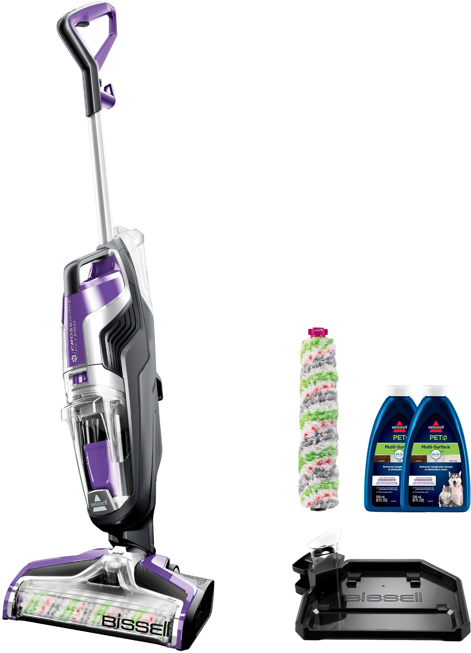 BISSELL CrossWave Pet Pro All-in-One Multi-Surface Cleaner Grapevine Purple and Sparkle Silver 23... | Best Buy U.S.
