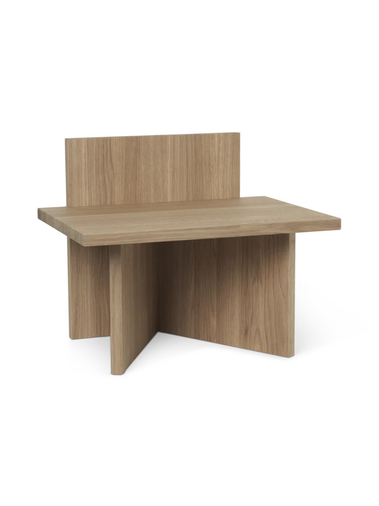 Oblique Stool in Oak | Burke Decor